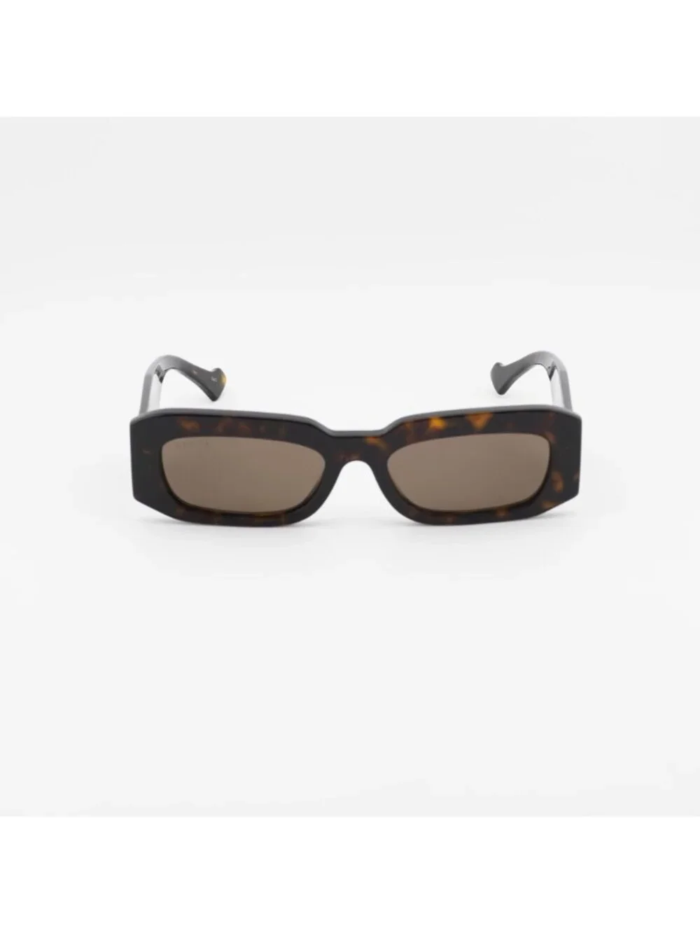 Gucci GG1426S 002 Sunglasses Havana Rectangle Frame, Brown Lenses